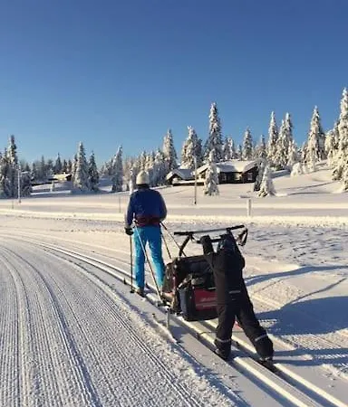 شقة Sentralt Pa Sjusjoen, 11 Sengeplasser *
